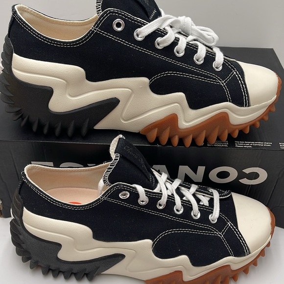 Converse Men’s RUN STAR MOTION OX
BLACK/WHITE/EGRET 172895C Platforms Sneakers - Picture 3 of 16